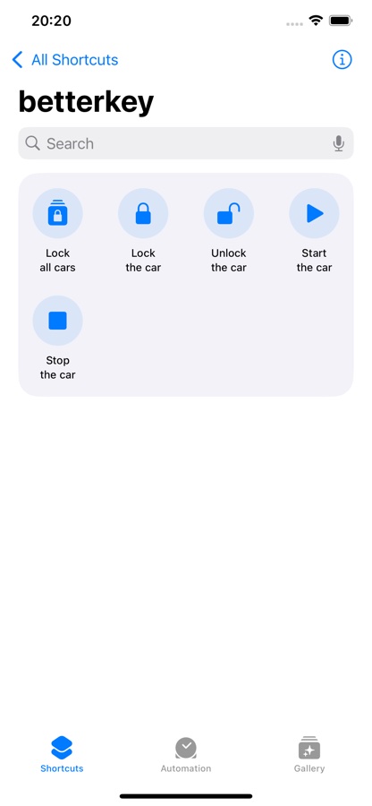 Siri and Shortcuts setup screen in BetterKey
