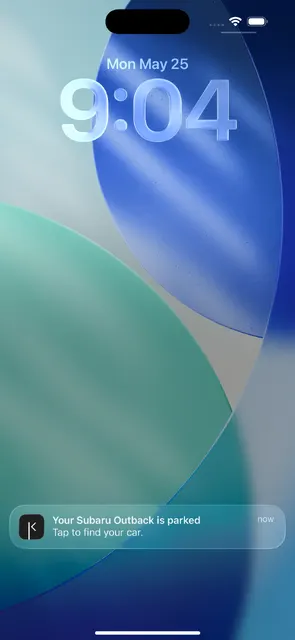 BetterKey Park Location notification