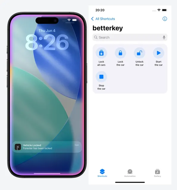 BetterKey with Siri and Apple Shortcuts